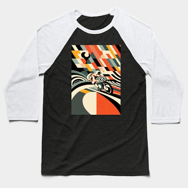 Retro Racer Baseball T-Shirt by LoffDesign